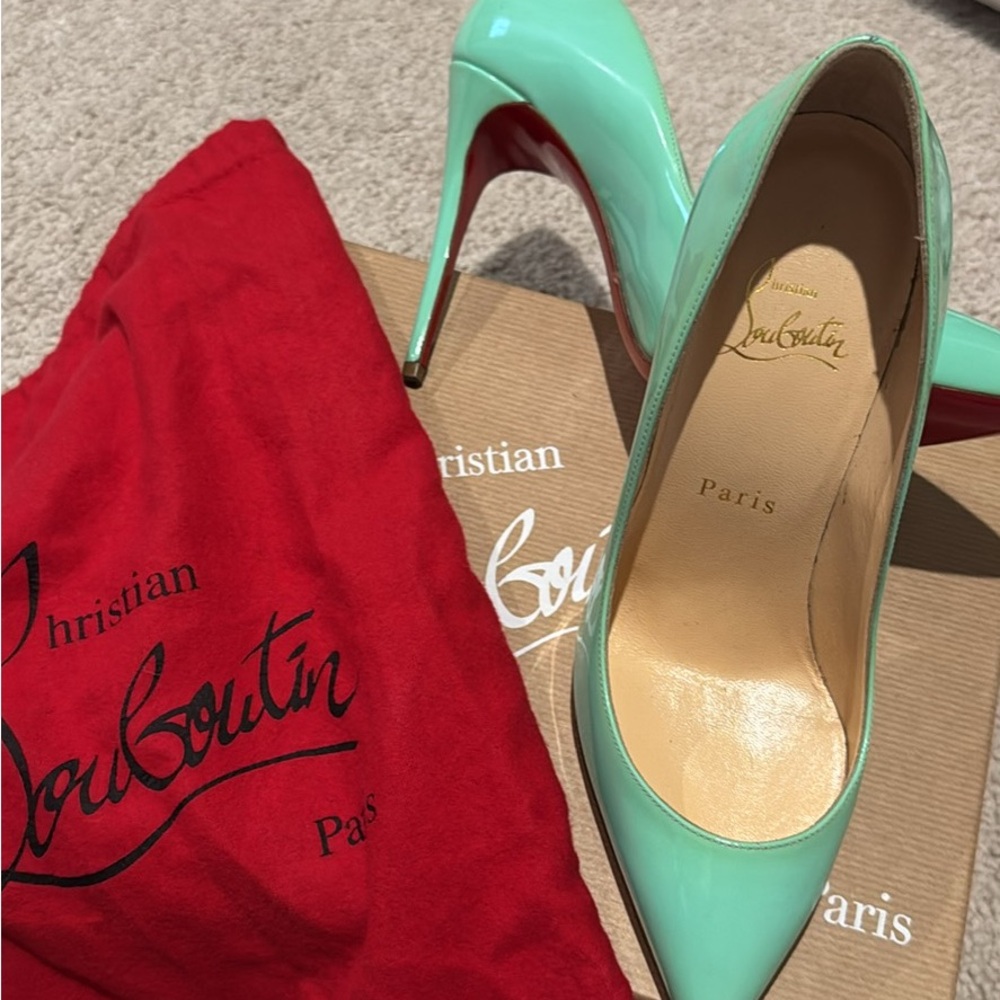 Christian Louboutin Mint Green Heels